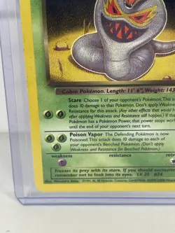 Pokemon TCG Dark Arbok 19/82 Rare Non Holo Vintage Team Rocket Trading Card - Image 2