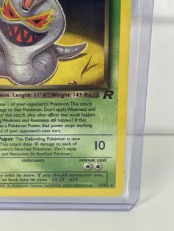 Pokemon TCG Dark Arbok 19/82 Rare Non Holo Vintage Team Rocket Trading Card - Image 3