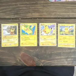 Pokemon TCG Lot of 4: Pikachu, Pichu 93/123, 50/149, 49/203, 61/90 - Image 1