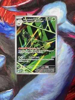 Pokemon TCG Team Rockets Spidops Card 187/182 Destined Rivals Illustration Rare - Image 1