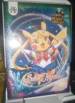 Pikachu Cosplay! SAILOR MOON #184 Pokemon Holo - Image 1