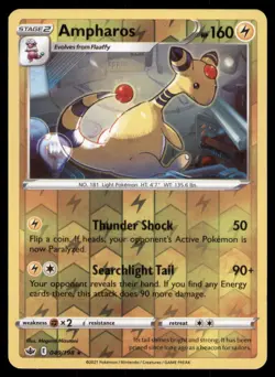 Ampharos 049/198 Rare Chilling Reign Pokemon TCG Reverse Holo NM - Image 1