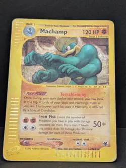 Machamp 016/165 Expedition Base Set Holo Rare Pokemon TCG Nintendo e-reader HP - Image 3
