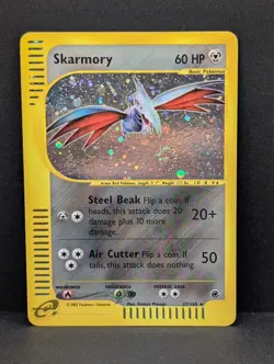 Skarmory 027/165 Expedition Base Set Holo Rare Pokemon TCG Nintendo MP+ - Image 1