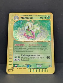 Meganium 018/165 Expedition Base Set Holo Rare Pokemon TCG Nintendo e-reader MP+ - Image 3