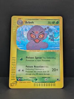 Arbok 003/165 Expedition Base Set Holo Rare Pokemon TCG Nintendo e-reader MP - Image 3