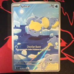 Pokemon TCG Spheal 199/191 Surging Sparks Illustration Rare Holo 70 HP - Image 1