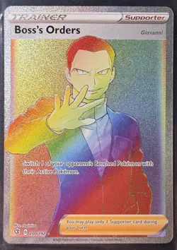 Boss's Orders 200/192 - Rebel Clash - Rainbow Secret Rare - NM - Image 1