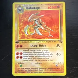 Pokemon TCG Kabutops 24/62 Fossil 1st Edition Regular Rare English Stage 2 60 HP - Image 1