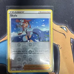 Pokemon - Rebel Clash - Skyla - 166/192 - Reverse Holo - NM/M - Image 1