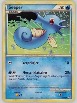 Horsea 49/95 Pokemon - German HGSS Unleashed MP - Image 1