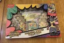 Pokemon Mega Evolution Ascended Heroes Lucario Premium Poster Collection Box 🔥 - Image 1