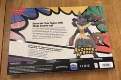Pokemon Mega Evolution Ascended Heroes Lucario Premium Poster Collection Box 🔥 - Image 2