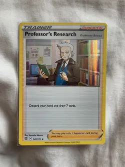 Pokemon TCG Brilliant Stars Professor’s Research 147/172 Holo Rare LP - Image 1