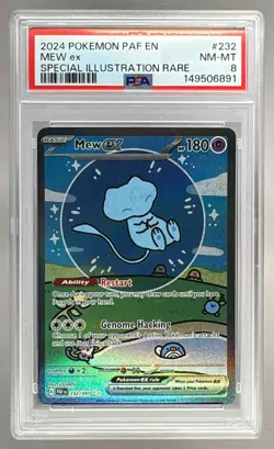 2024 Pokemon Paldean Fates 232 Mew ex PSA 8 149506891 - Image 1