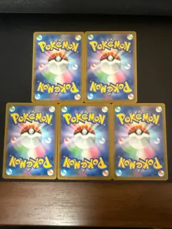 Pokemon Card McDonald's Promo 2025 Japanese Set of 5 NM without pikachu - Image 2