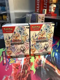 Pokemon TCG Prismatic Evolutions Factory Sealed Booster Bundle Lot 2x - Image 1