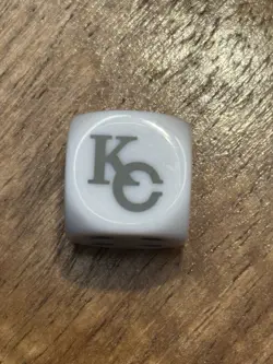 Yugioh VERY RARE Legendary Duelist SEASON 2 White KC D6 DICE KAIBA CORP Chase B4 - Image 1