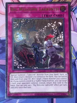 Yugioh 1x Big Welcome Labrynth OP23-EN003 OTS Pack 23 Ultimate Rare UTR NM - Image 2