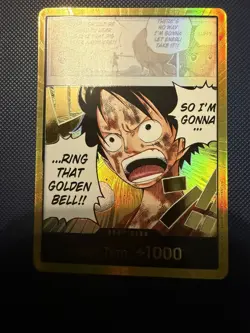 One Piece Gold DON!! OP15 ENGLISH Luffy Golden Bell - Adventure On Kamis Island - Image 1