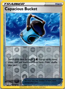 NM - Capacious Bucket #156/192 | Reverse Holo Uncommon | SWSH02: Rebel Clash - Image 1