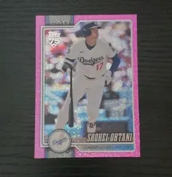 2026 Topps Series 1 Shohei Ohtani Pink Holo Foil Dodgers #200 SSP - Image 1