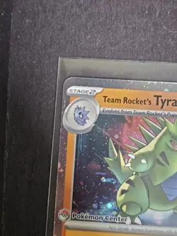 Team Rockets Tyranitar 096/182 Sealed Destined Rivals Pokemon Center Stamp Promo - Image 2