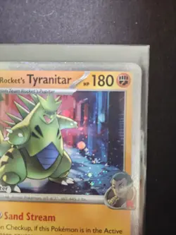Team Rockets Tyranitar 096/182 Sealed Destined Rivals Pokemon Center Stamp Promo - Image 3