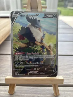 Pokemon TCG Honchkrow v Brilliant Stars Ultra Rare Card 162/172 NM - Image 1