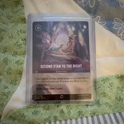 Disney lorcana Second Star to the Right enchanted holo - Image 1