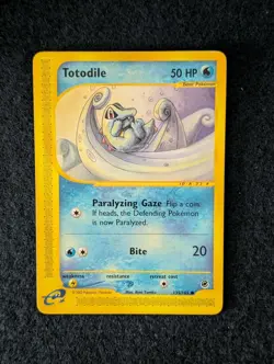 Pokemon TCG Totodile Expedition Common 135/165 LP - Image 1