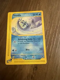 Pokemon TCG Totodile Expedition 135/165 Regular Common - LP WOTC - Image 1