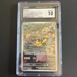 GEM MINT Pikachu 173/165 Scarlet & Violet 151 Illustration Rare Graded 10 CGC - Image 1