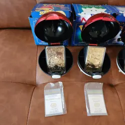 1999 Pokemon Burger King 23K Gold Plated Trading Cards Full Set + Sealed Pikachu - Image 3