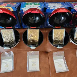 1999 Pokemon Burger King 23K Gold Plated Trading Cards Full Set + Sealed Pikachu - Image 4