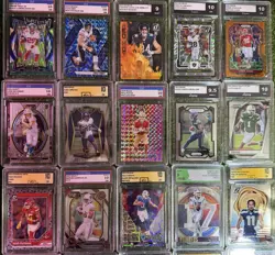 30 Card Graded NFL Football Card Lot - Image 2