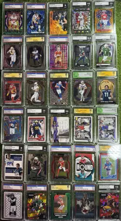 30 Card Graded NFL Football Card Lot - Image 3