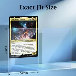 SEFOWG 1000 PCS Perfect Fit Inner Card Sleeves Clear Polypropylene PP - Image 2