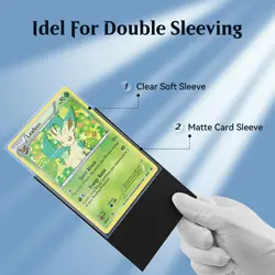 SEFOWG 1000 PCS Perfect Fit Inner Card Sleeves Clear Polypropylene PP - Image 4