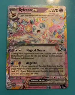 Pokemon TCG Sylveon EX 086/191 Surging Sparks Double Rare Card in NM - Image 1