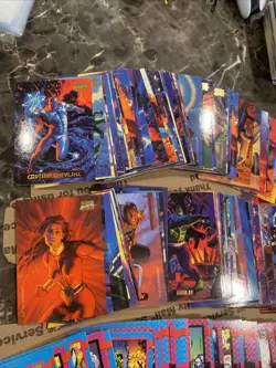 Marvel And X-Men Trading Cards Storage Unit Find 300 Cards - Image 3