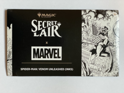 Secret Lair Spider-Man Venom Unleashed ( Inks ) Non Foil BONUS Card Fatal Push - Image 1
