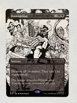 Secret Lair Spider-Man Venom Unleashed ( Inks ) Non Foil BONUS Card Fatal Push - Image 3