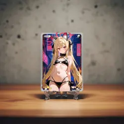 Neko Cat | Beautiful Waifu Card - Goddess Custom Full Art - Fan Card | Trainer - Image 1