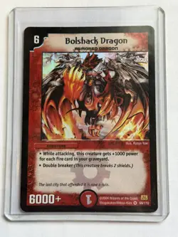 Duel Masters TCG 2004 Bolshack Dragon Card 69/110 Very Rare LP - Image 1