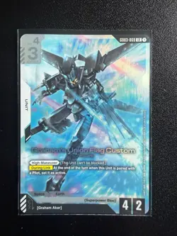 Grahams Union Flag Custom LR GD03-069 Gundam TCG Card Foil Steel Requiem English - Image 1