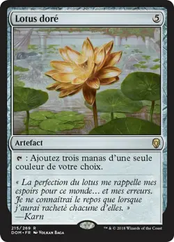 Lotus dore Dominaria - Gilded Lotus MTG Magic VF NM - Image 1