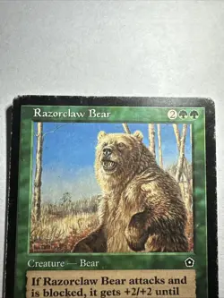 Razorclaw Bear MTG Magic The Gathering Portal Second Age Rare HP - Image 2