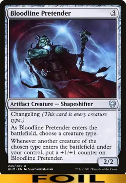 Bloodline Pretender ** FOIL ** #235 - Kaldheim - CUC NM MTG - Image 1