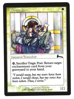 Magic The Gathering MTG Urza's Legacy ULG 1999 #24 Tragic Poet NM FOIL x1 LOT2 - Image 1